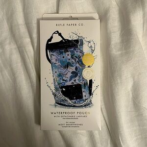 Brand new, in box! Rifle paper co waterproof phone pouch